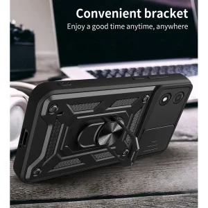 کاور اسپارتان مدل Defender Armor Strap مناسب برای گوشی موبایل موتورولا Moto E14 به همراه بندآویز