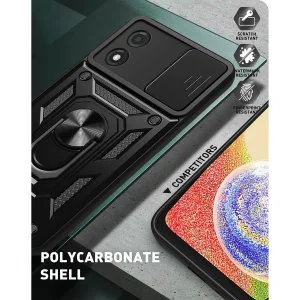 کاور اسپارتان مدل Defender Armor Strap مناسب برای گوشی موبایل موتورولا Moto E14 به همراه بندآویز