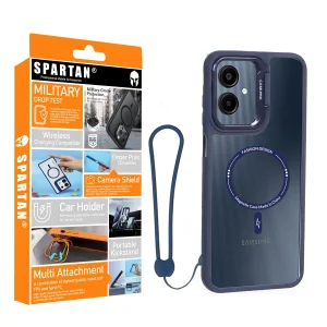کاور اسپارتان مدل Magnetic Apple Strap مناسب برای گوشی موبایل سامسونگ Galaxy A06 به همراه بندآویز