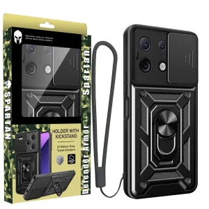 کاور اسپارتان مدل Defender Armor Strap مناسب برای گوشی موبایل شیائومی Redmi Note 14s به همراه بندآویز