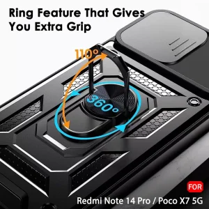 کاور اسپارتان مدل Defender Armor Strap مناسب برای گوشی موبایل شیائومی Redmi Note 14s به همراه بندآویز