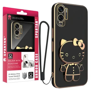کاور اسپارتان مدل Kitty Strap مناسب برای گوشی موبایل آنر Honor 90 Lite به همراه بند