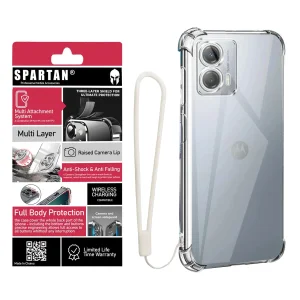 کاور اسپارتان مدل Airbag Strap مناسب برای گوشی موبایل موتورولا Moto G24 به همراه بندآویز