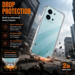 کاور اسپارتان مدل Airbag Four Sided مناسب برای گوشی موبایل شیائومی Redmi 15C/ Poco C85