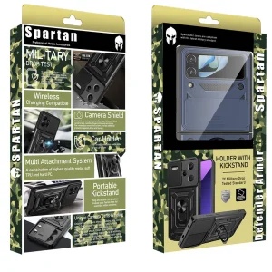 کاور اسپارتان مدل Defender Armor Strap مناسب برای گوشی موبایل سامسونگ  Galaxy Z Flip 5 به همراه بندآویز