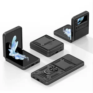 کاور اسپارتان مدل Defender Armor Strap مناسب برای گوشی موبایل سامسونگ  Galaxy Z Flip 5 به همراه بندآویز