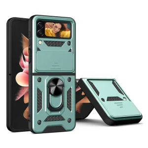 کاور اسپارتان مدل Defender Armor Strap مناسب برای گوشی موبایل سامسونگ  Galaxy Z Flip 5 به همراه بندآویز