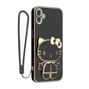 کاور اسپارتان مدل Kitty مناسب برای گوشی موبایل سامسونگ Galaxy M04 / A04 به همراه بند