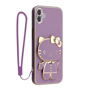 کاور اسپارتان مدل Kitty مناسب برای گوشی موبایل سامسونگ Galaxy M04 / A04 به همراه بند