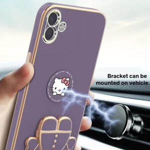 کاور اسپارتان مدل Kitty مناسب برای گوشی موبایل سامسونگ Galaxy M04 / A04 به همراه بند