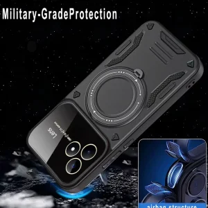 کاور اسپارتان مدل Hybrid Armor Strap مناسب برای گوشی موبایل شیائومی Poco F6 / Redmi Turbo 3 به همراه بند آویز