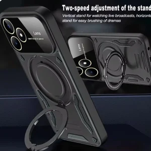 کاور اسپارتان مدل Hybrid Armor Strap مناسب برای گوشی موبایل شیائومی Poco F6 / Redmi Turbo 3 به همراه بند آویز