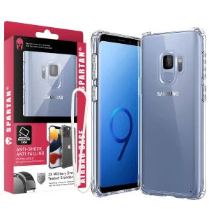 کاور اسپارتان مدل Airbag Strap مناسب برای گوشی موبایل سامسونگ Galaxy S9 به همراه آویز