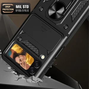 کاور اسپارتان مدل Defender Armor Strap مناسب برای گوشی موبایل سامسونگ Galaxy Z Flip 6 به همراه بند