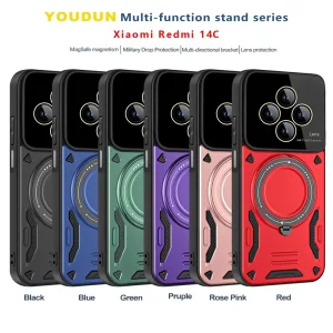 کاور اسپارتان مدل Hybrid Strap مناسب برای گوشی موبایل شیائومی Redmi 14C / Redmi 14R /Poco C75  به همراه بند