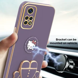 کاور اسپارتان مدل Kitty مناسب برای گوشی موبایل شیائومی Redmi Note 12 Pro 4G / Note 11 Pro به همراه بند نگهدارنده