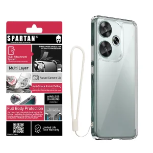 کاور اسپارتان مدل Airbag Space Strap مناسب برای گوشی موبایل شیائومی Poco F6 / Redmi Turbo 3 به همراه بندآویز