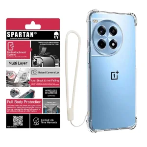 کاور اسپارتان مدل Airbag Strap مناسب برای گوشی موبایل وان پلاس Ace 3 Pro 5G به همراه بندآویز