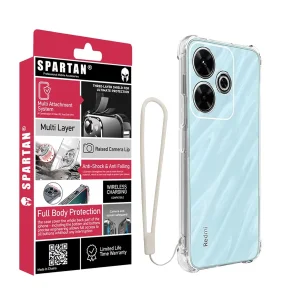 کاور اسپارتان مدل Airbag Strap مناسب برای گوشی موبایل شیائومی Redmi 13X /Poco M6 /Redmi 13 به همراه بنداویز