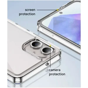 کاور اسپارتان مدل Airbag Space Strap مناسب برای گوشی موبایل سامسونگ Galaxy A06 به همراه بند آویز