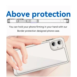کاور اسپارتان مدل Airbag Space Strap مناسب برای گوشی موبایل سامسونگ Galaxy A06 به همراه بند آویز