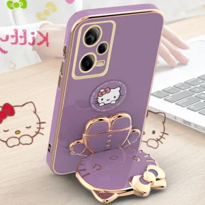 کاور اسپارتان مدل Kitty مناسب برای گوشی موبایل شیائومی Redmi Note 12 Pro به همراه بند نگهدارنده