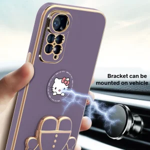 کاور اسپارتان مدل Kitty مناسب برای گوشی موبایل شیائومی Redmi Note 12 Pro 4G / Note 11 Pro به همراه بند نگهدارنده