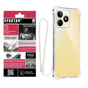 کاور اسپارتان مدل Airbag Strap مناسب برای گوشی موبایل ریلمی Realme C63/ C61 به همراه بندآویز