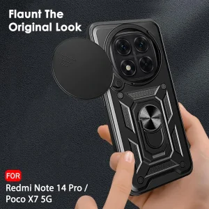 کاور اسپارتان مدل Defender Armor مناسب برای گوشی موبایل شیائومی Redmi Note 14 Pro 4G به همراه بندآویز و پاپ سوکت