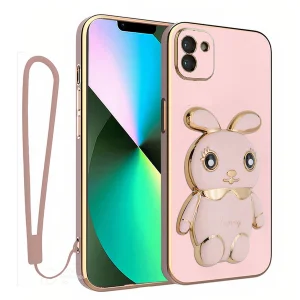 کاور اسپارتان مدل Bunny Strap مناسب برای گوشی موبایل سامسونگ Galaxy A03 به همراه بند