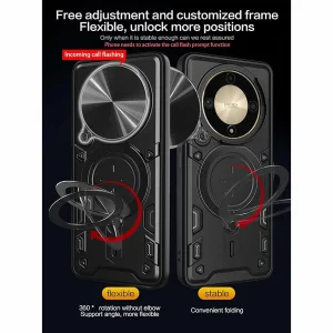 کاور اسپارتان مدل Magnet Ring Strap مناسب برای گوشی موبایل آنر X9a / Magic 5 Lite به همراه بند آویز