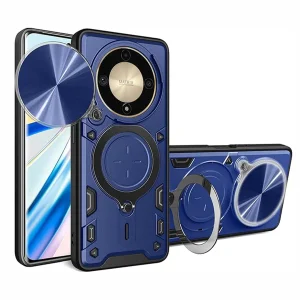 کاور اسپارتان مدل Magnet Ring Strap مناسب برای گوشی موبایل آنر X9a / Magic 5 Lite به همراه بند آویز