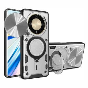 کاور اسپارتان مدل Magnet Ring Strap مناسب برای گوشی موبایل آنر X9a / Magic 5 Lite به همراه بند آویز