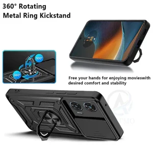 کاور اسپارتان مدل Defender Armor Strap مناسب برای گوشی موبایل موتورولا Moto Edge 50 Fusion به همراه بند
