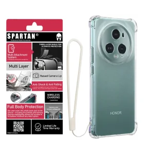 کاور اسپارتان مدل Airbag Strap مناسب برای گوشی موبایل آنر Magic5 Pro 5G به همراه بندآویز