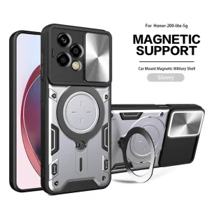 کاور اسپارتان مدل Magnet Ring Strap مناسب برای گوشی موبایل آنر 200 Lite به همراه بند آویز