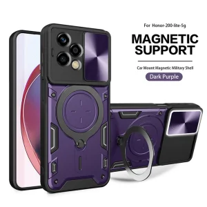 کاور اسپارتان مدل Magnet Ring Strap مناسب برای گوشی موبایل آنر 200 Lite به همراه بند آویز