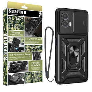 کاور اسپارتان مدل Defender Armor Strap مناسب برای گوشی موبایل موتورولا Moto G85 به همراه بند