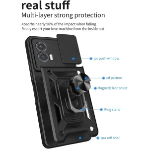 کاور اسپارتان مدل Defender Armor Strap مناسب برای گوشی موبایل موتورولا Moto G85 به همراه بند