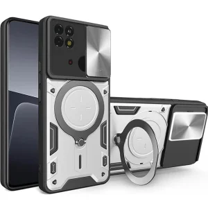 کاور اسپارتان مدل Magnet Ring Strap مناسب برای گوشی موبایل شیائومی Redmi 10C / Poco C65 به همراه بند آویز