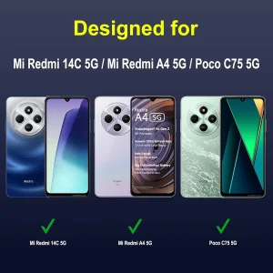 کاور اسپارتان مدل Flex Armor+ Pen مناسب برای گوشی موبایل شیائومی Redmi 14C / Poco C75 به همراه قلم