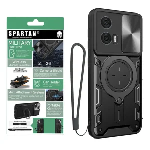 کاور اسپارتان مدل Magnet Ring Strap مناسب برای گوشی موبایل موتورولا Moto G85 به همراه بند آویز