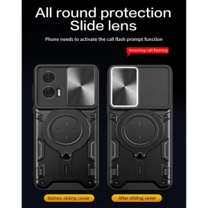 کاور اسپارتان مدل Magnet Ring Strap مناسب برای گوشی موبایل موتورولا Moto G85 به همراه بند آویز