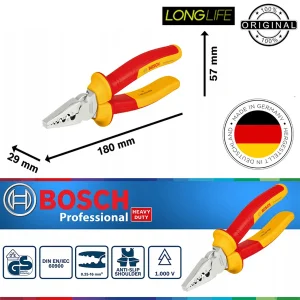 انبر پرس سرسیم بوش مدل فوق حرفه ای کد Crimping Pliers 180 سایز 180 میلیمتر