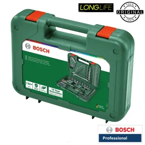 آچار و سری پیچ گوشتی بوش مدل حرفه ای کد BOX132 PRO مجموعه 132 عددی