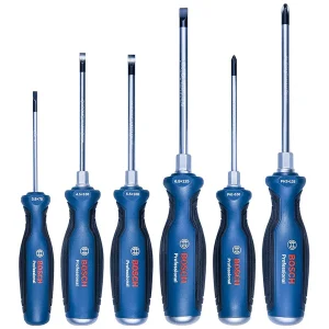 پیچ گوشتی ضربه خور بوش کد 1600A016BF مجموعه 6 عددی