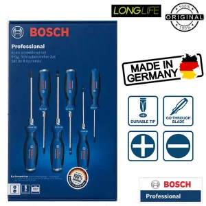 پیچ گوشتی ضربه خور بوش کد 1600A016BF مجموعه 6 عددی