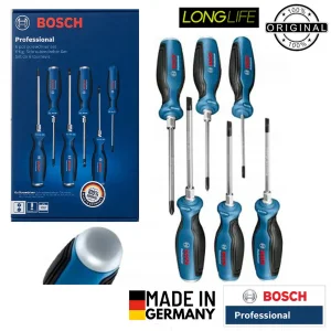 پیچ گوشتی ضربه خور بوش کد 1600A016BF مجموعه 6 عددی