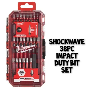 سری پیچ گوشتی میلواکی مدل SHOCKWAVE بسته 38 عددی