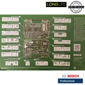مجموعه 64 عددی ابزار دستی بوش مدل فوق حرفه ای کد BO 64 - P